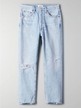 AGOLDE Riley Light Wash Jeans - Light Blue